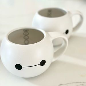 Two Like new Big Hero 6 Baymax Ceramic Coffee Mug